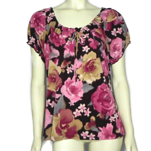 Claudia Richard Peasant Top Blouse - Picture 1 of 7